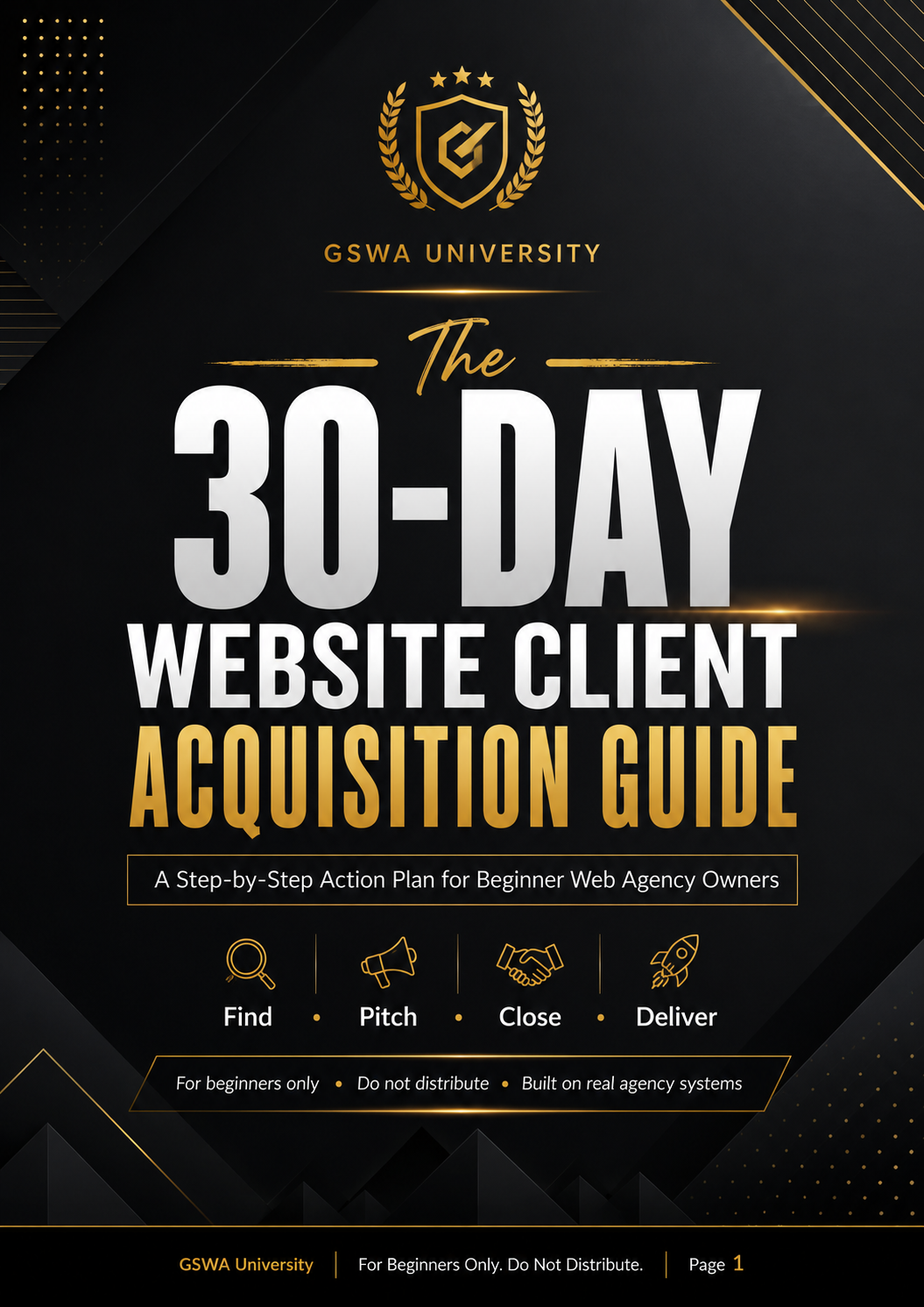 The 30-Day Website Client Acquisition Blueprint preview page 1